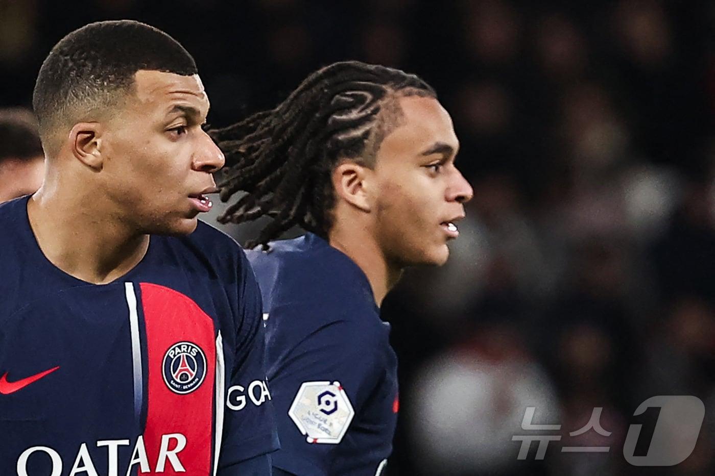 킬리안 음바페(왼쪽)와 에단 음바페. ⓒ AFP=뉴스1