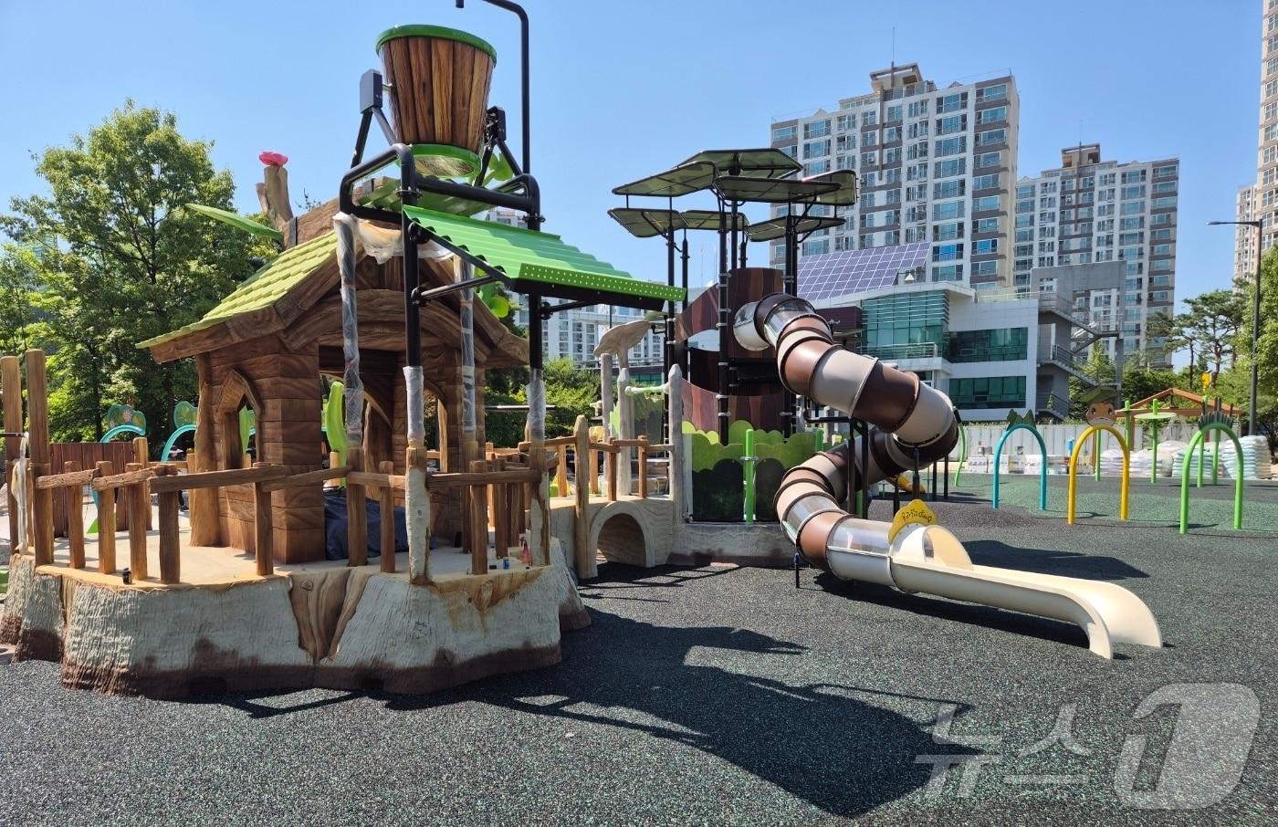 오는 7월 5일 개장 예정인 청주 장전근린공원 물놀이터(청주시 제공).2024.6.19/뉴스1 