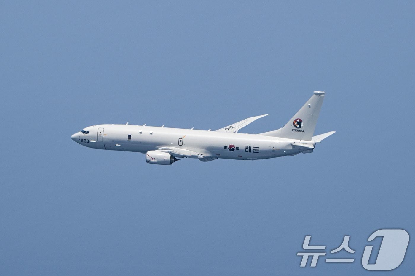 해군 해상초계기-Ⅱ P-8A &#39;포세이돈&#39;. &#40;해군 제공&#41; 2024.6.19/뉴스1