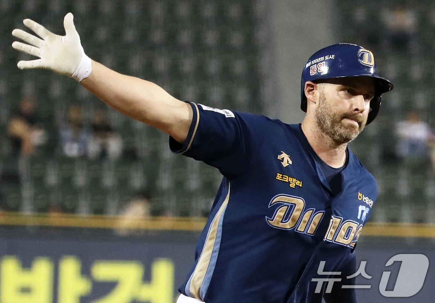 NC 다이노스 맷 데이비슨이 후반기 첫 홈런포를 터뜨렸다. /뉴스1 DB ⓒ News1 오대일 기자