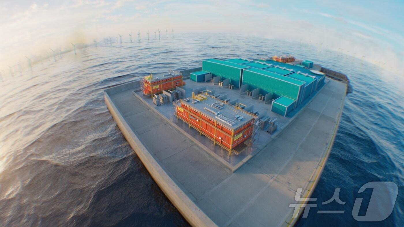 세계 최초의 인공 에너지섬 '프린세스 엘리자베스섬' 조감도.(LS전선 제공) ⓒ News1 한재준 기자