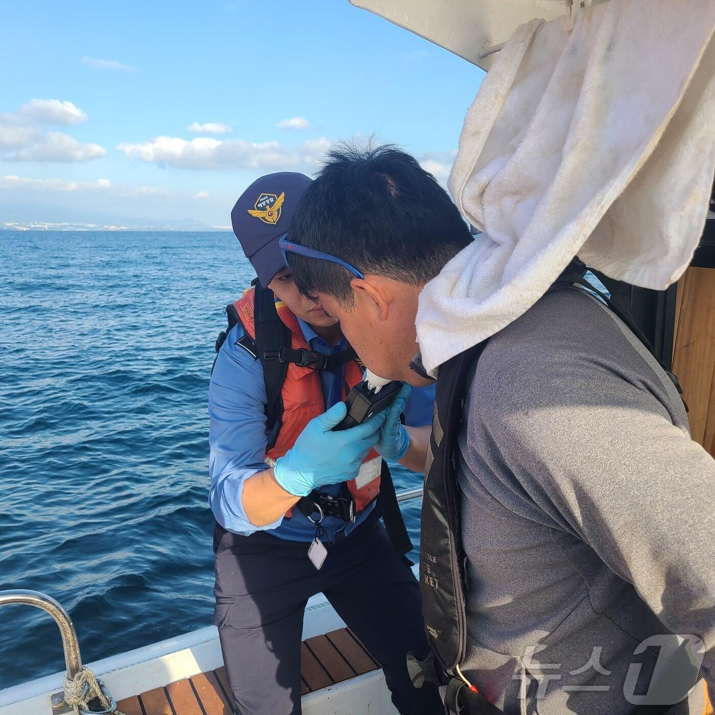 본문 이미지 - 서귀포해양경찰서(서장 고성림)는 7~8월 2개월간 음주운항 특별단속을 실시한다고 21일 밝혔다.(서귀포해양경찰서 제공)/뉴스1 