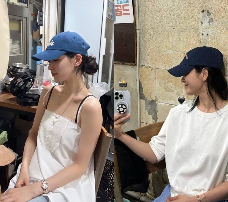 본문 이미지 - 수지(왼쪽)와 송혜교(수지 SNS)