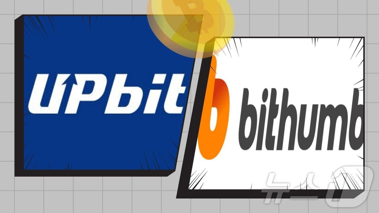 본문 이미지 - 국내 가상자산 거래소 '톱2'인 업비트와 빗썸 간 경쟁이 격화하고 있다.