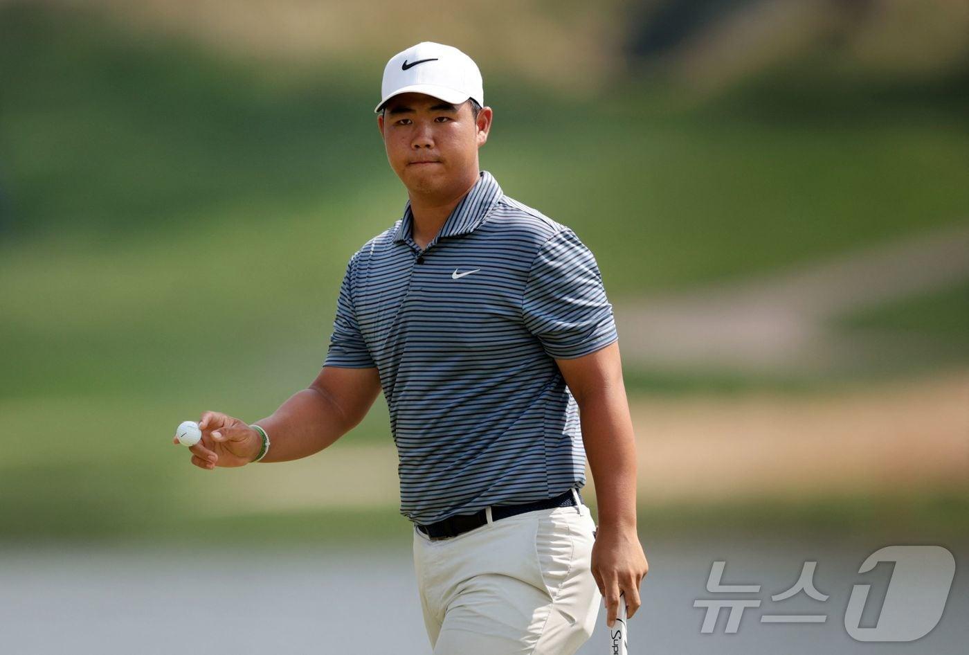 본문 이미지 - 김주형(22·나이키골프)이 PGA투어 트래블러스 챔피언십에서 준우승했다. ⓒ AFP=뉴스1