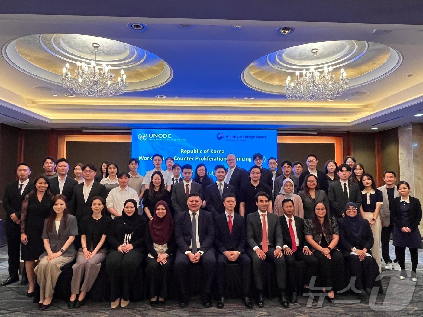 본문 이미지 - 외교부가 24일 서울 롯데호텔에서 확산금융 대응을 주제로 워크숍을 개최했다. (외교부 제공)