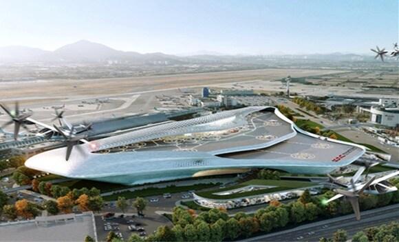 본문 이미지 - UAM 허브 인프라 개념도.(한국공항공사 제공)