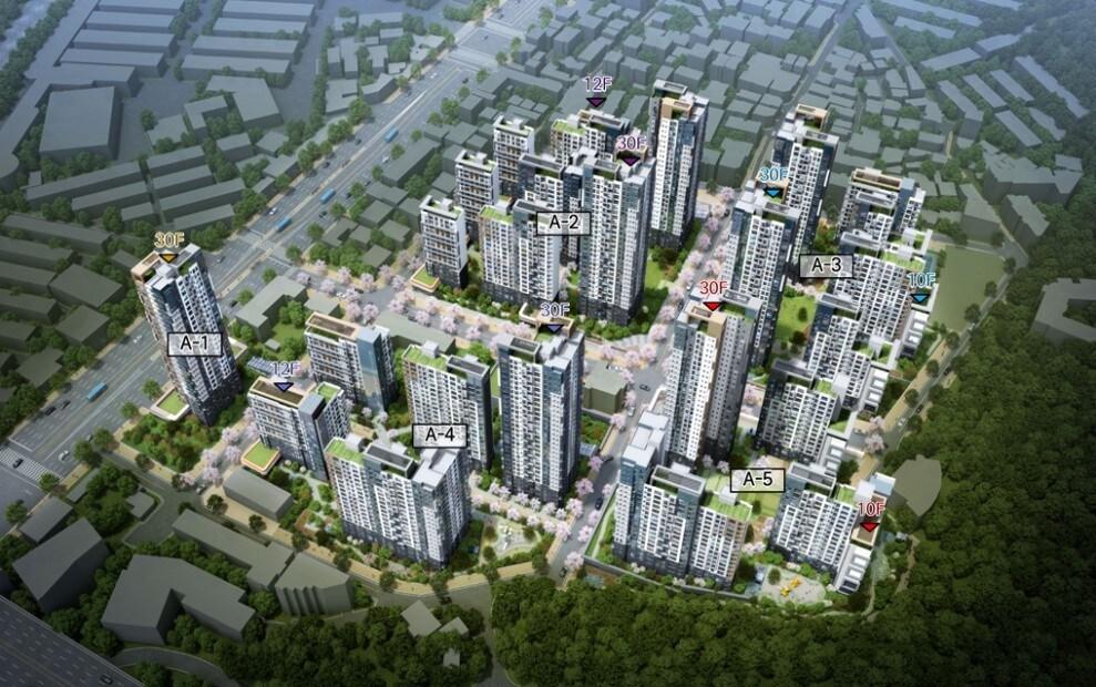 본문 이미지 - 금천구 시흥3동 모아타운 조감도(서울시 제공).