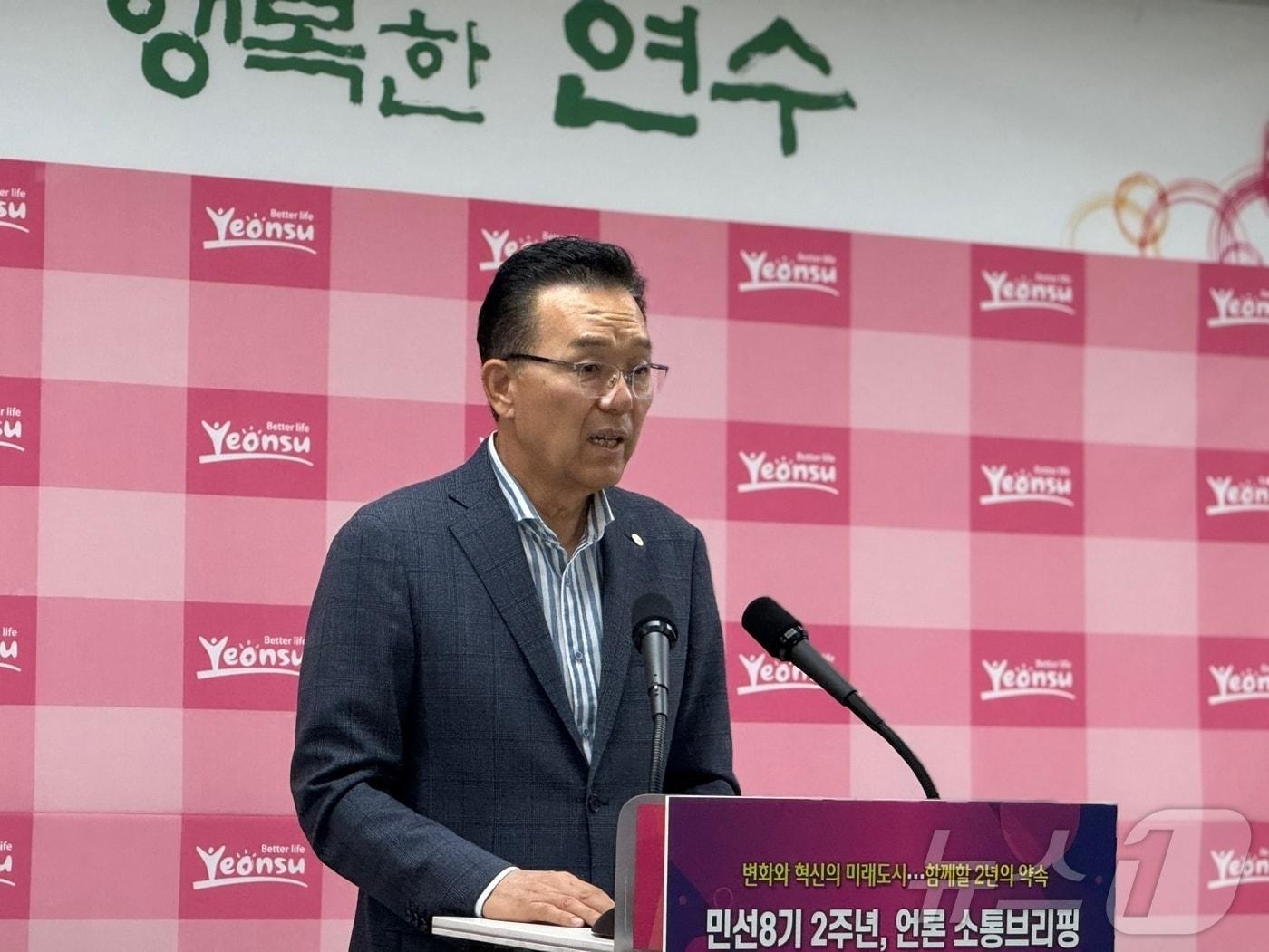 본문 이미지 - 이재호 인천 연수구청장.2024.6.25 ⓒ News1 박소영 기자