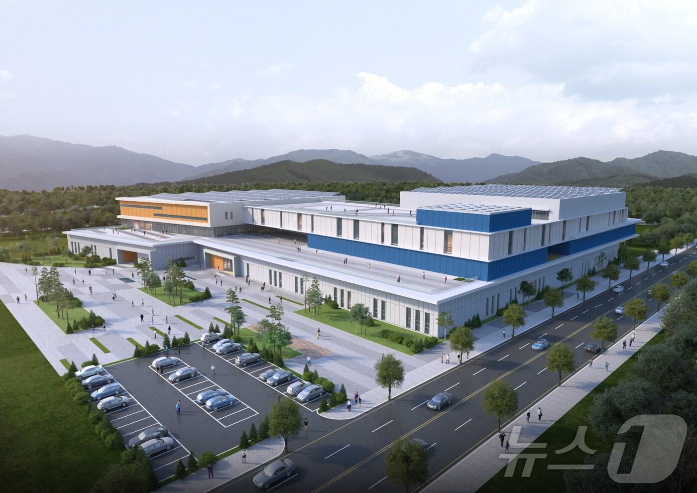 진주 우주환경시험시설 조감도(진주시 제공).