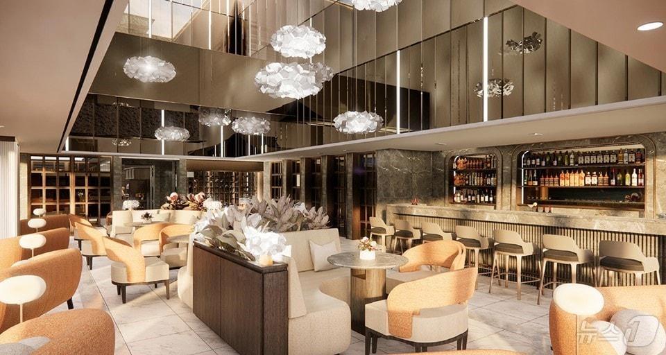 본문 이미지 - 호텔 윈덤 그랜드 부산의 프리미엄 레스토랑 '온 더 클라우드 전경'. (윈덤그랜드 부산 제공)