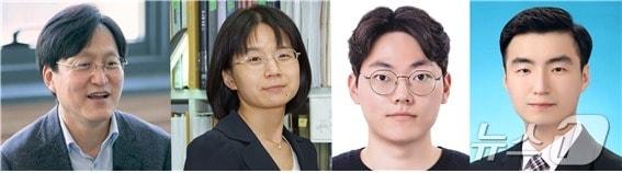 본문 이미지 - 안진희 교수, 김미현 박사, 김모건 석사과정생, 노경섭 박사과정생(왼쪽부터)(지스트 제공)/뉴스1 
