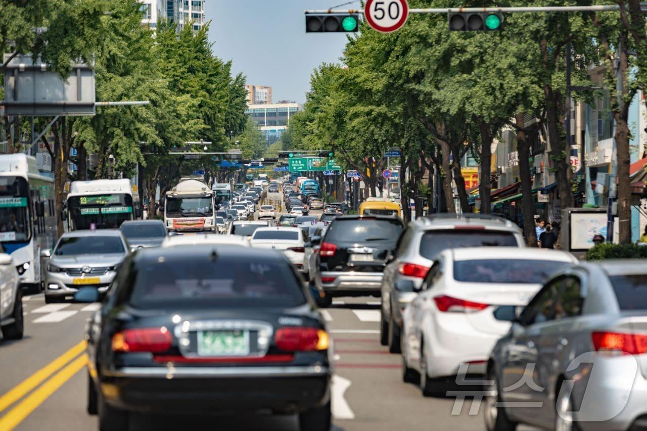 본문 이미지 - 수원역~교동사거리구간(매산로).(수원시정연구원 제공)