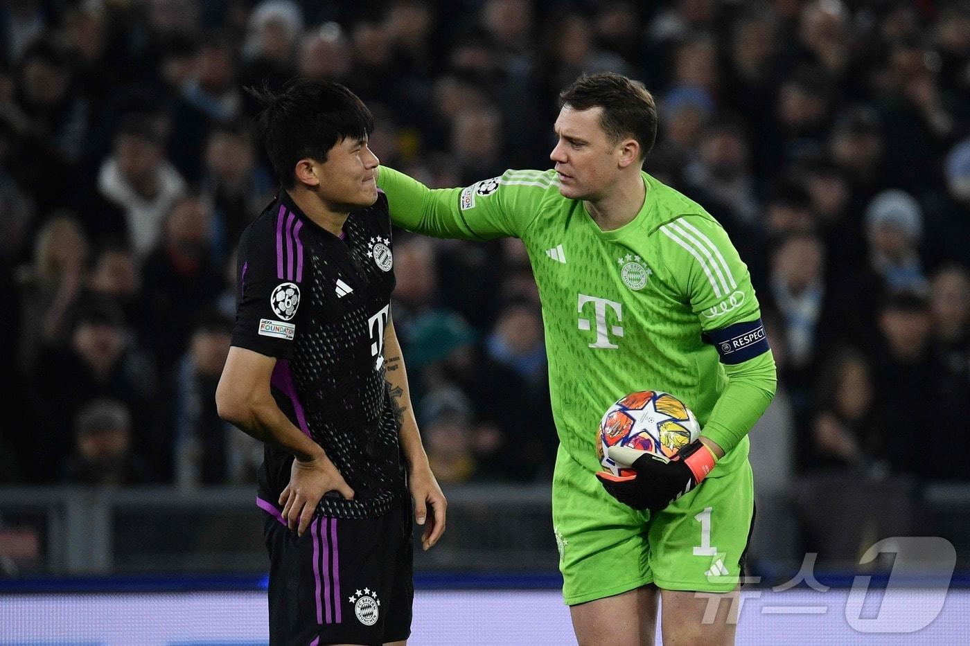 바이에른 뮌헨의 김민재(왼쪽) ⓒ AFP=뉴스1