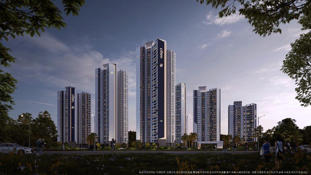 본문 이미지 - 대방건설 디에트르 퍼스티지 야간 투시도.&#40;대방건설 제공&#41;