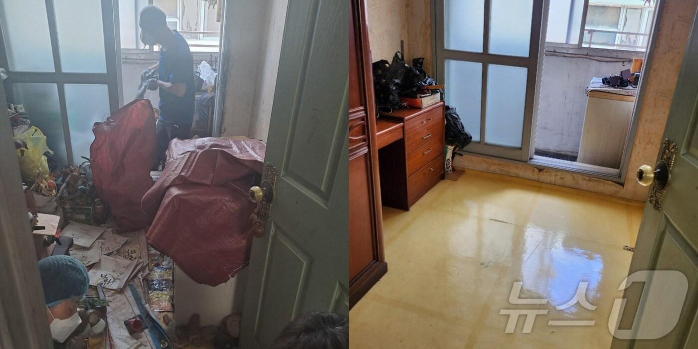 본문 이미지 - 정리 전, 정리 후.(인천 미추홀구 제공)2024.6.4/뉴스1