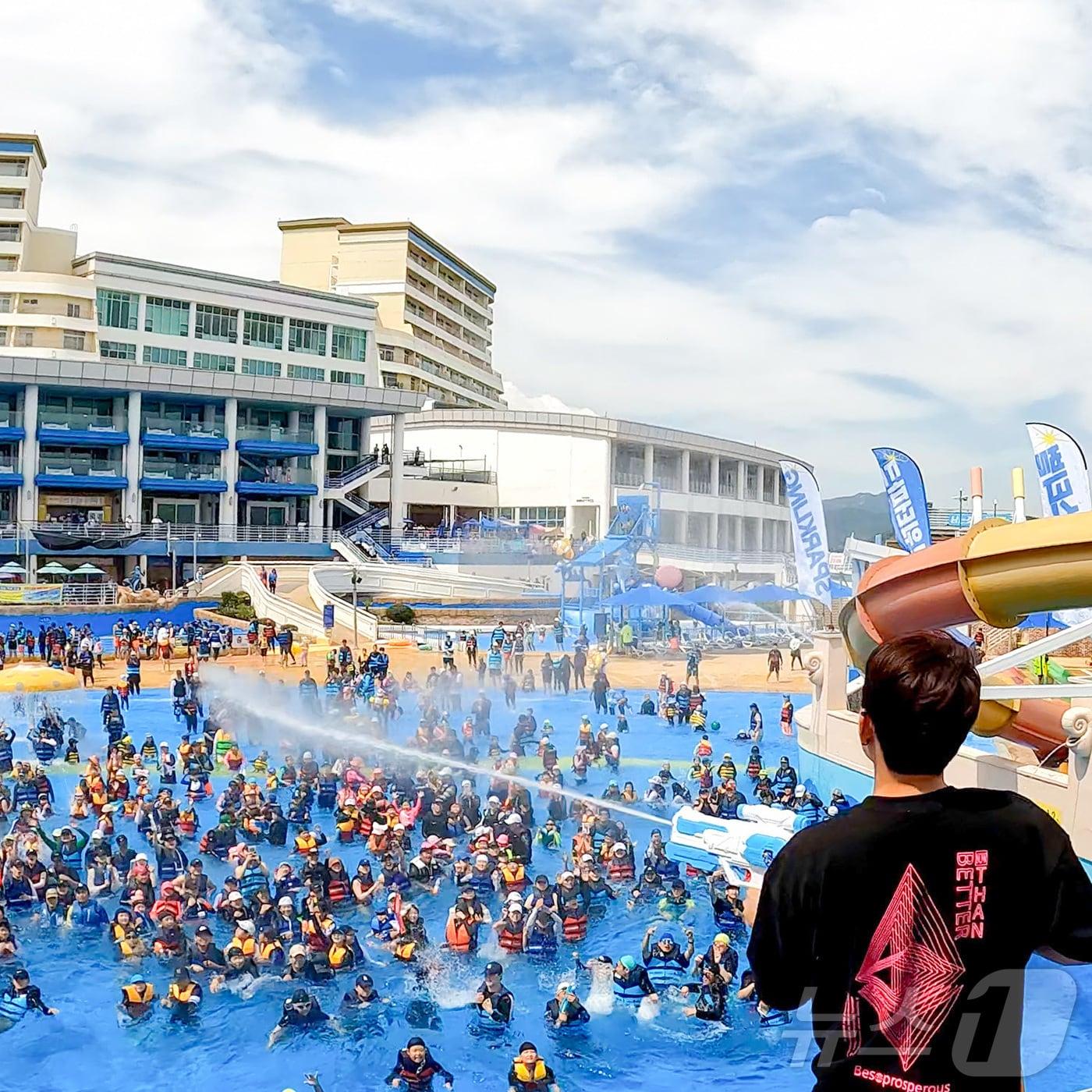 본문 이미지 - 여수디오션리조트 '워터샷 썸머 페스티벌' 현장.(여수디오션 제공. 재판매 및 DB 금지)