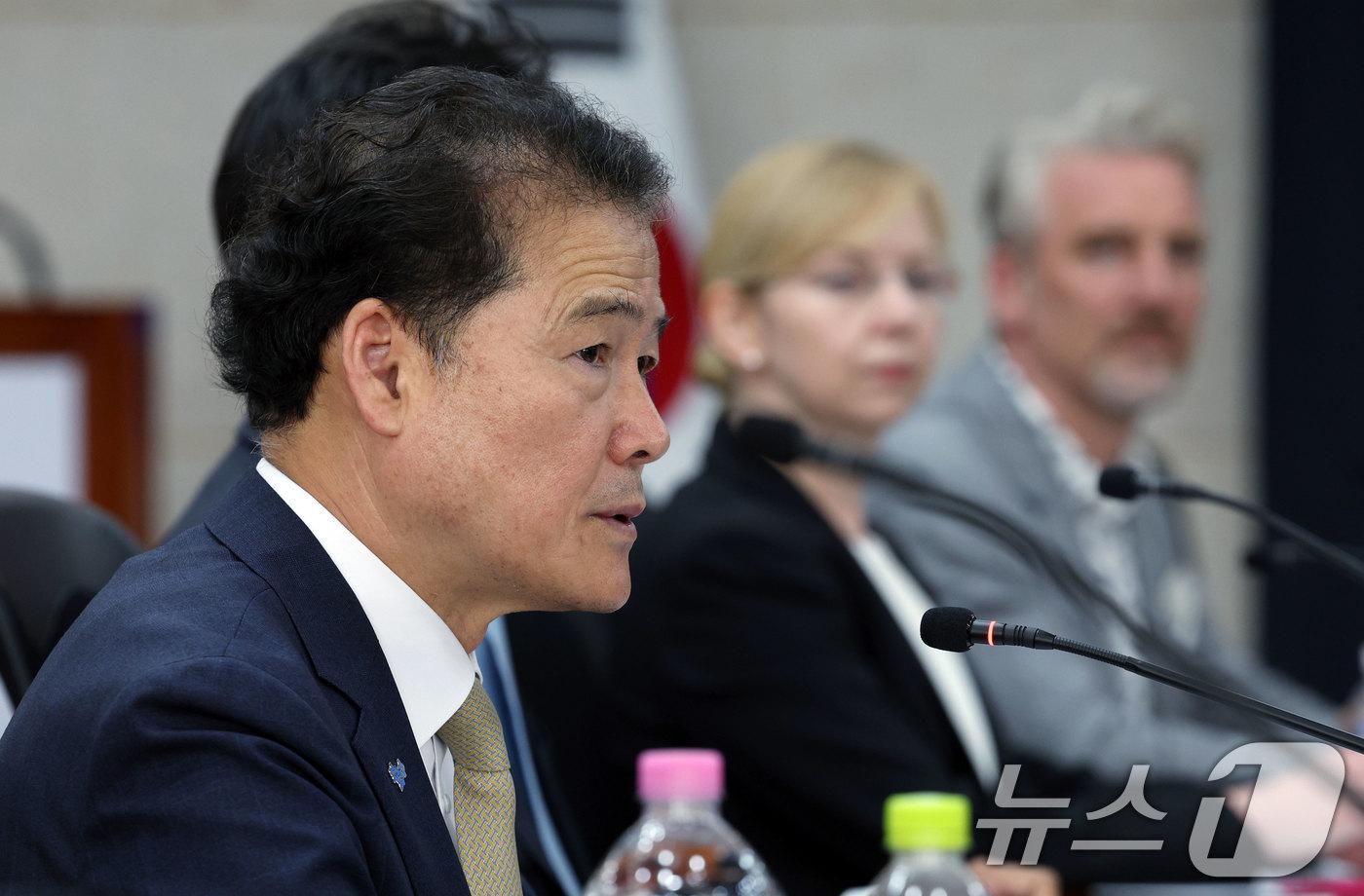 본문 이미지 - 김영호 통일부 장관. 2024.6.5/뉴스1 ⓒ News1 박정호 기자