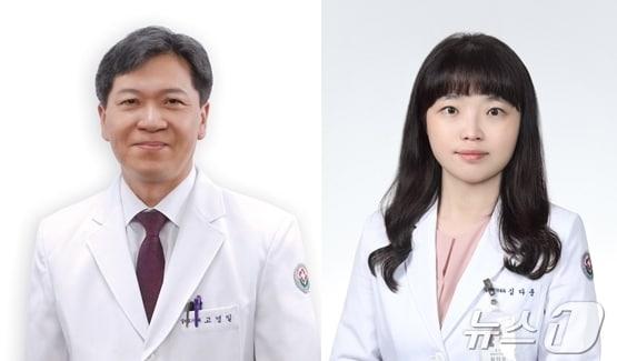 본문 이미지 - 전남대학교병원 알레르기내과 고영일·심다운 교수.(전남대병원 제공) 2024.6.6