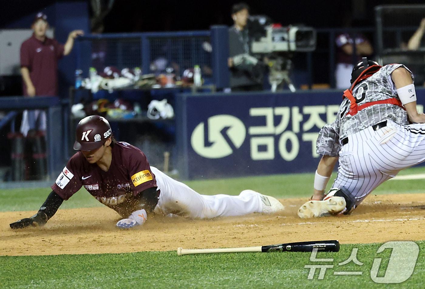 키움 히어로즈 김혜성(왼쪽). 2024.6.5/뉴스1 ⓒ News1 박정호 기자