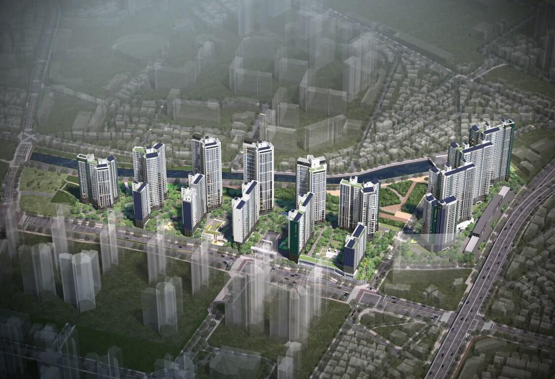 본문 이미지 - 대우건설 푸르지오 라디우스 조감도.(대우건설 제공)