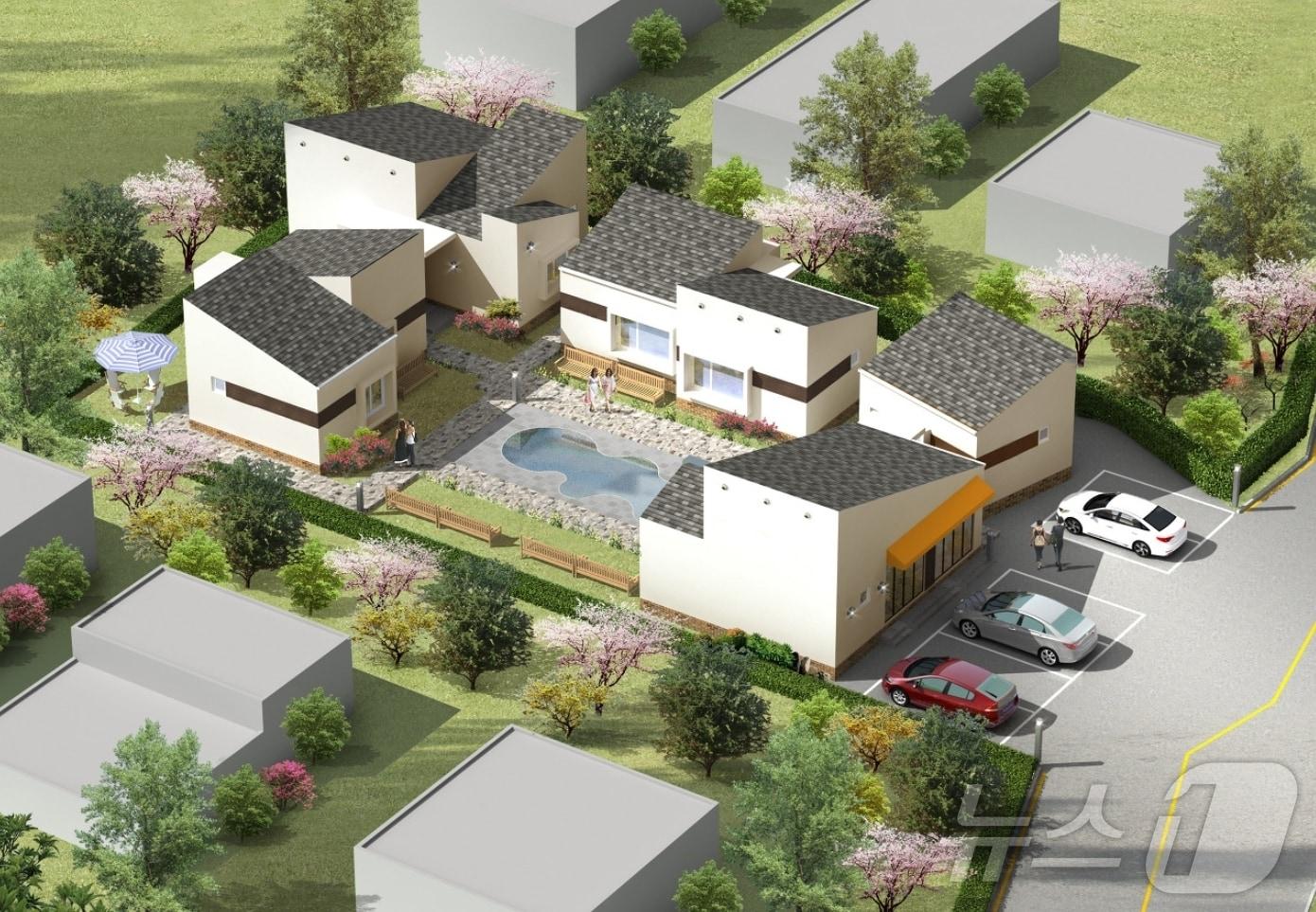 본문 이미지 - 의령군 '고향올래' 사업 임대주택 조감도(의령군 제공).