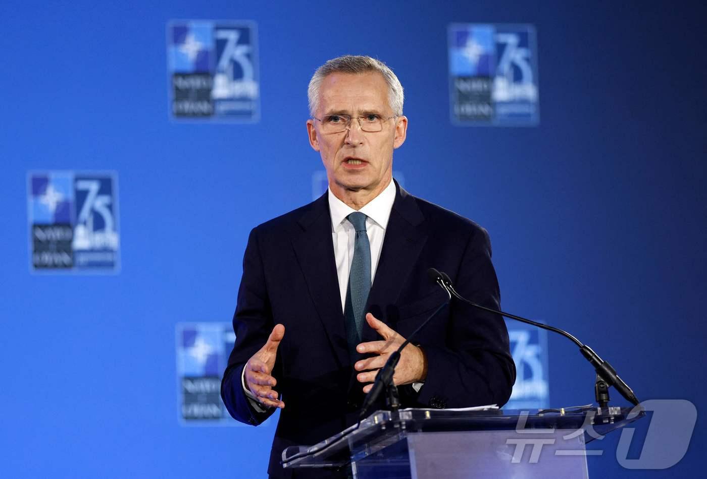 옌스 스톨텐베르그 북대서양조약기구(NATO·나토) 사무총장ⓒ AFP=뉴스1 ⓒ News1 이강 기자