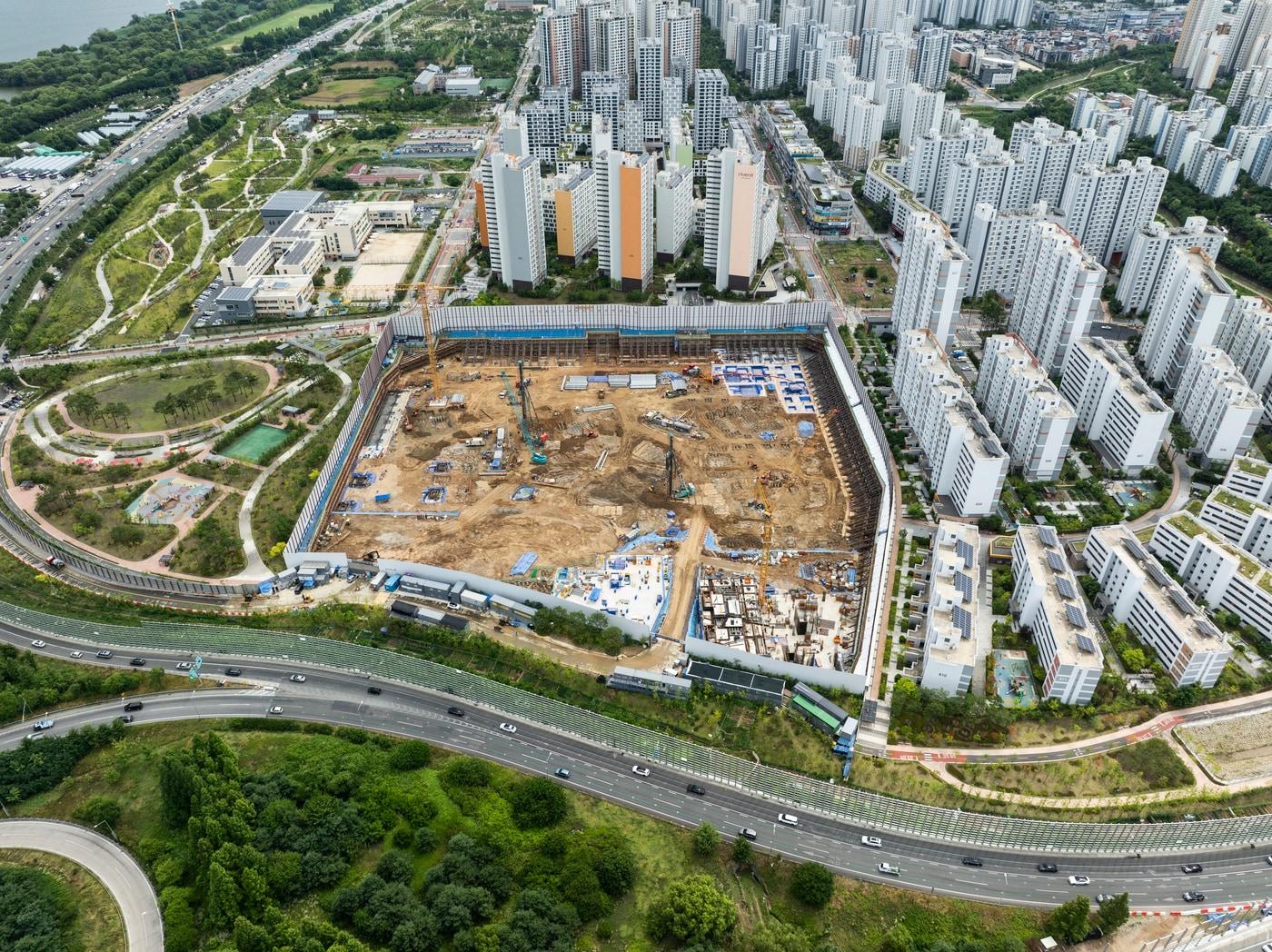 본문 이미지 - 고덕강일3단지 시공 현장(SH 제공).