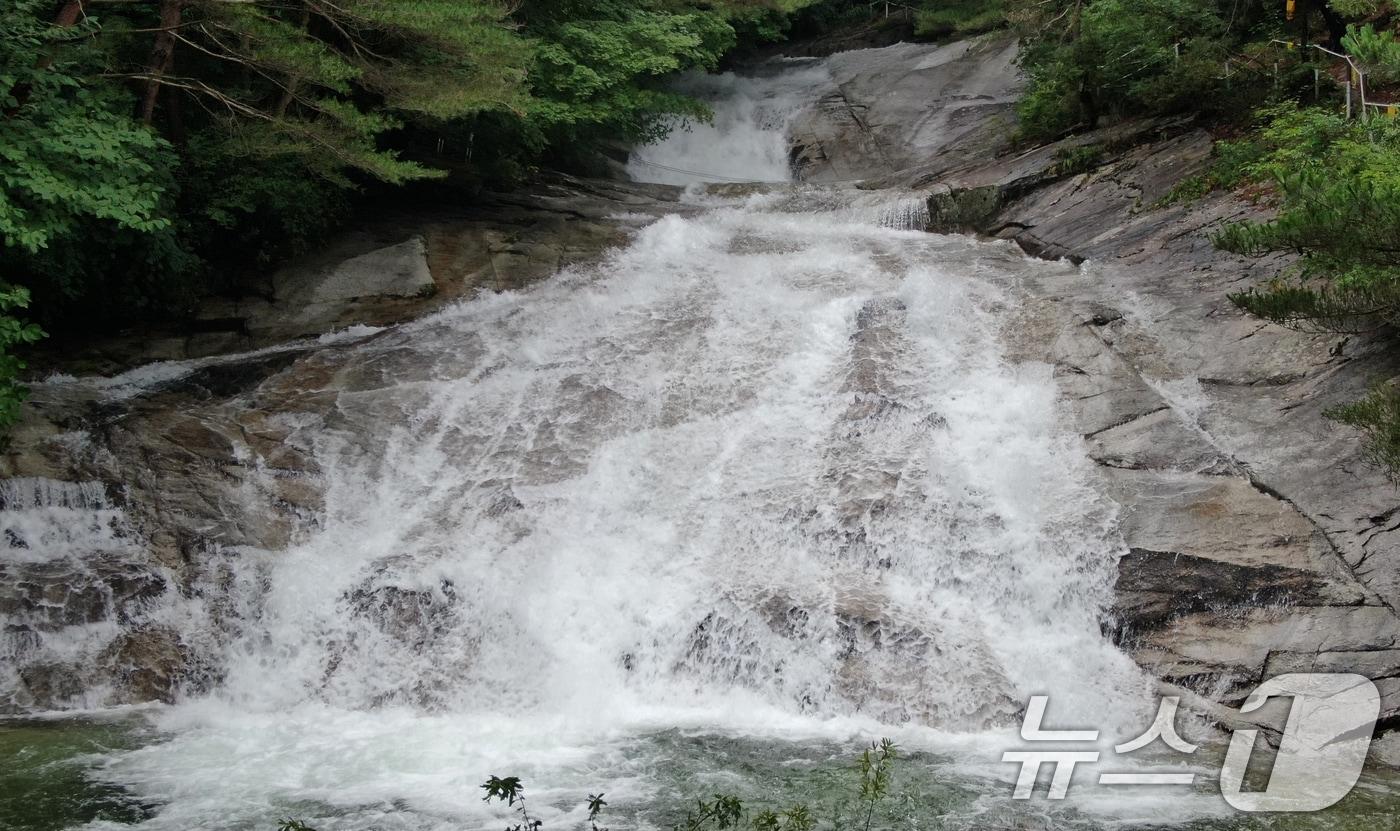 본문 이미지 - 경남 거창군 위천면 상천리 금원산자연휴양림의 계곡 (거창군 제공) 2024.7.11/뉴스1