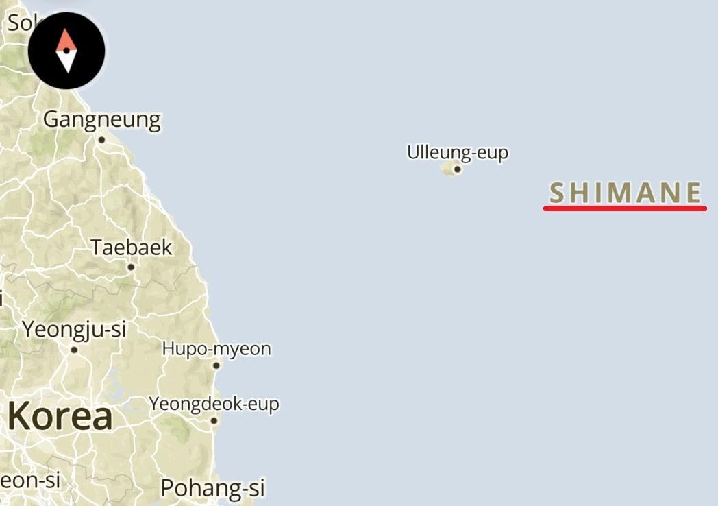 본문 이미지 - 독도를 일본 영토로 표기한 글로벌 시계 브랜드 순토의 앱 지도. 서경덕 교수 제공