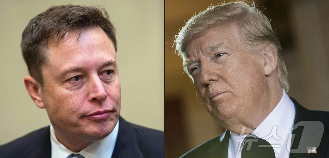 일론 머스크(왼쪽)와 도널드 트럼프ⓒ AFP=뉴스1