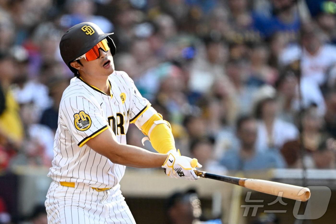 샌디에이고 파드리스 김하성이 4일 콜로라도 로키스와의 경기에서 3타수 무안타를 기록했다.ⓒ AFP=뉴스1