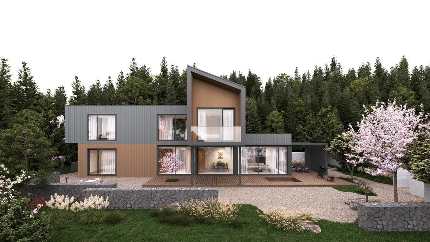 본문 이미지 - 모듈러 건축브랜드 '미노(MINO)'의 리조트 빌라(희림 제공).