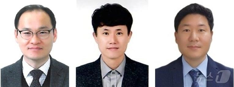 본문 이미지 - 왼쪽부터 국립한밭대학교 김윤기, 이종희, 박병용 교수