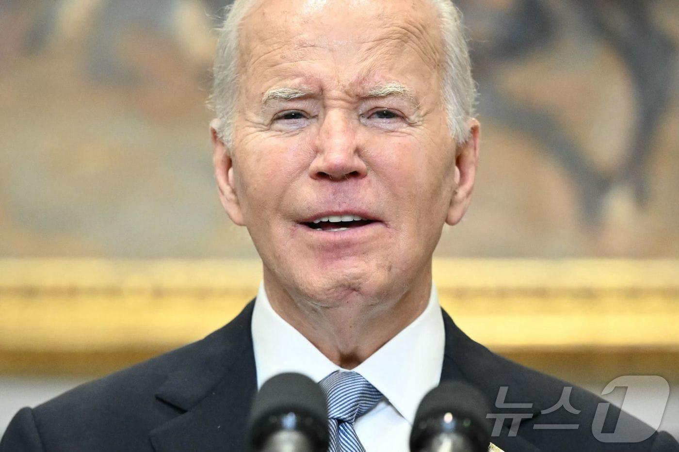 조 바이든 미국 대통령이 14일(현지시간) 워싱턴 백악관에서 도널드 트럼프 전 대통령에 대한 암살 시도와 관련해 대국민 연설을 갖고 "폭력은 정당화될 수 없다. 통합이 가장 중요한 가치다＂고 밝히고 있다. 2024.07.15 ⓒ AFP=뉴스1 ⓒ News1 우동명 기자