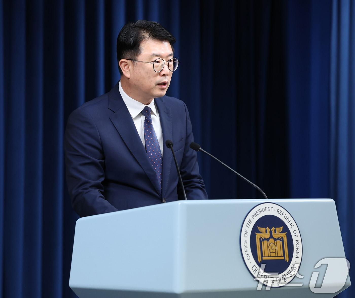 본문 이미지 - 장상윤 사회수석 2024.7.16/뉴스1 ⓒ News1 송원영 기자