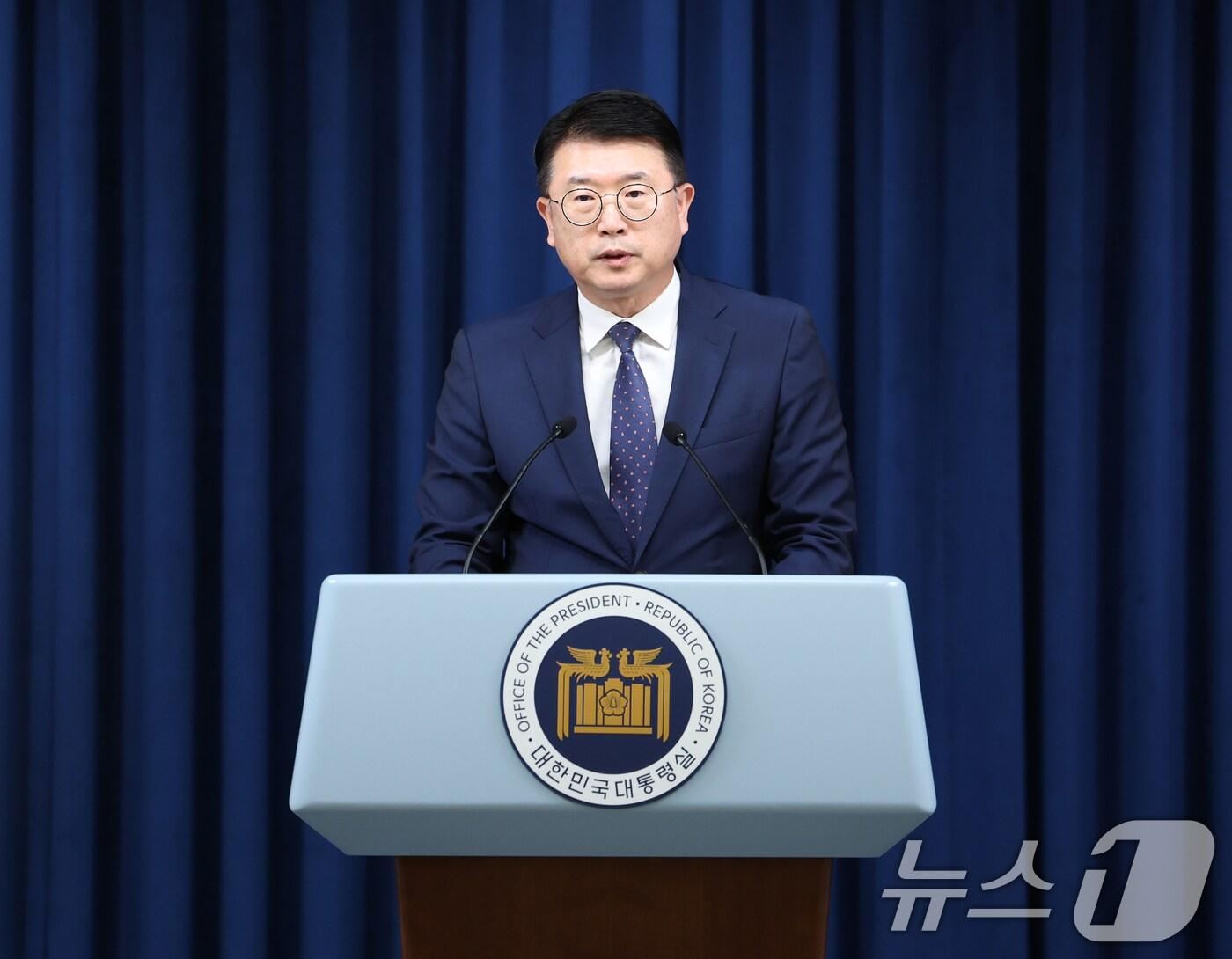 본문 이미지 - 장상윤 대통령실 사회수석비서관. 2024.7.16/뉴스1 ⓒ News1 송원영 기자