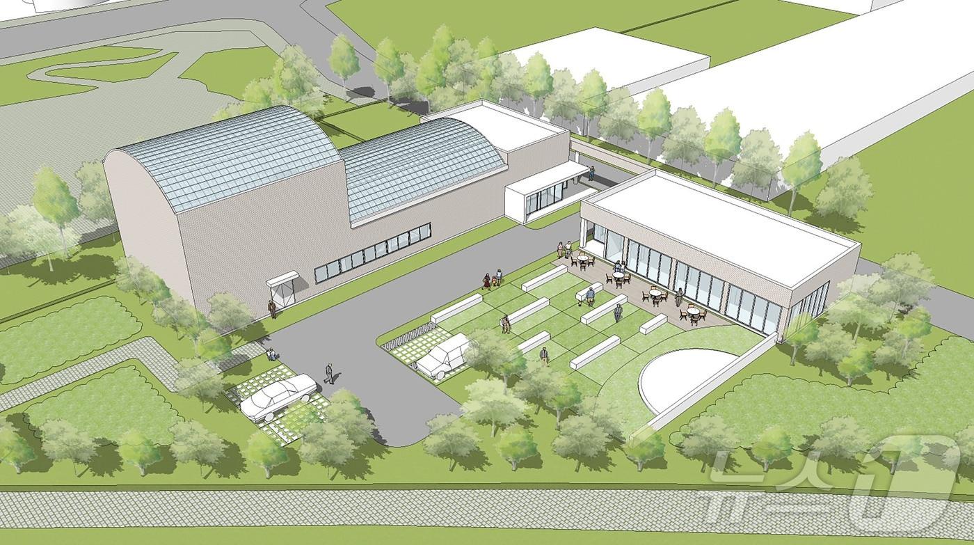 본문 이미지 - 경기 성남시 구미동 하수처리장 복합문화타운 조성 1단계 사업 조감도.(성남시 제공)/