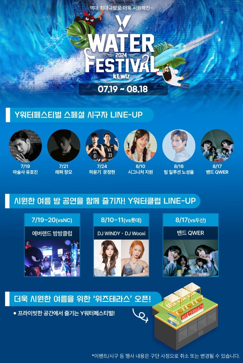 본문 이미지 - 프로야구 KT 위즈가 'Y 워터 페스티벌'을 개최한다. (KT 제공)