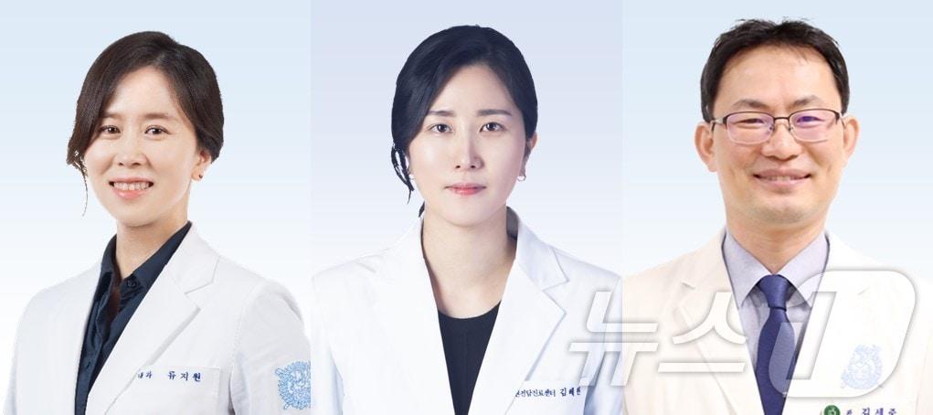 본문 이미지 - 왼쪽부터 분당서울대병원 입원전담진료센터 류지원·김혜원, 신장내과 김세중 교수.(분당서울대병원 제공)/