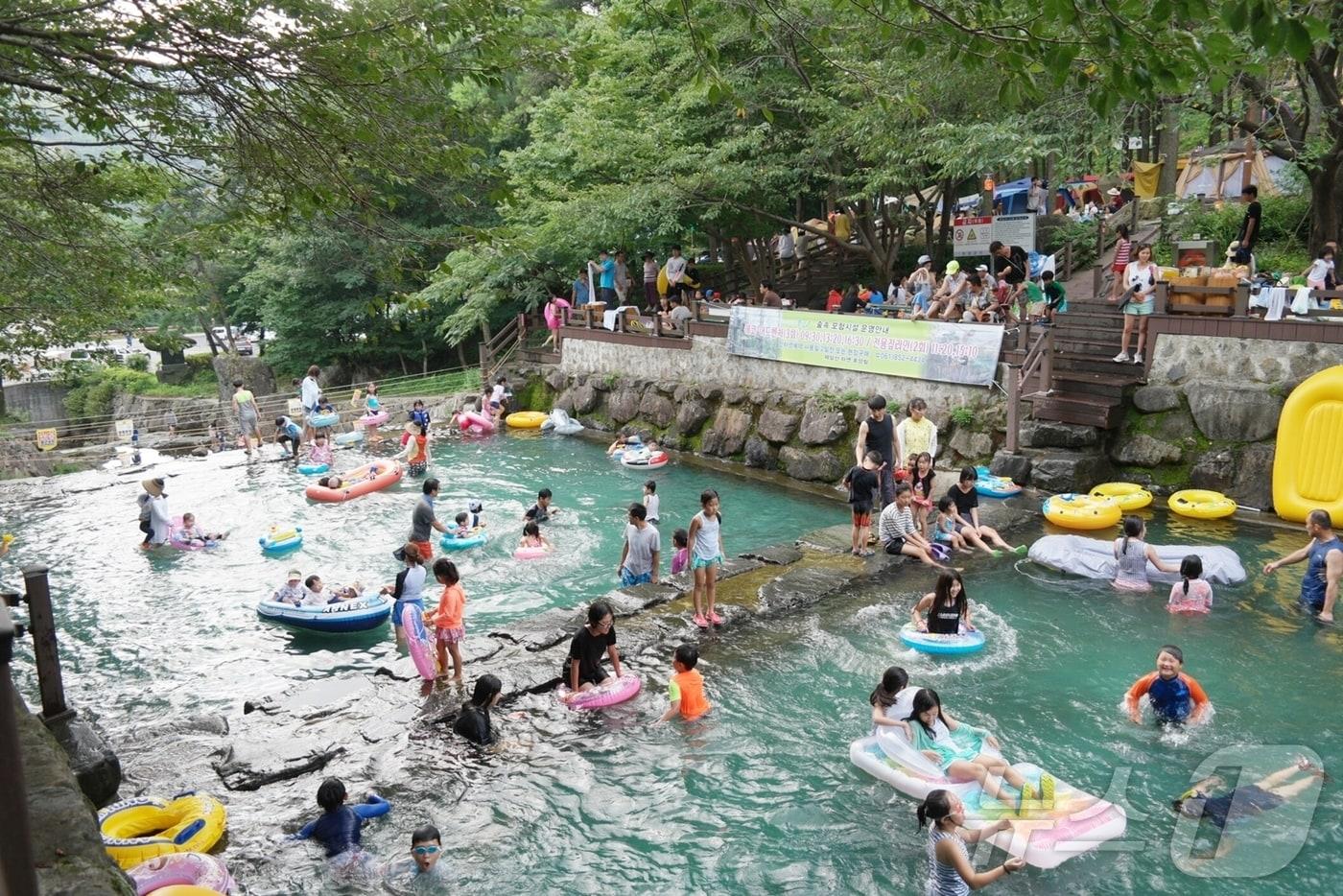 보성 제암산자연휴양림 물놀이장. 뉴스1 DB