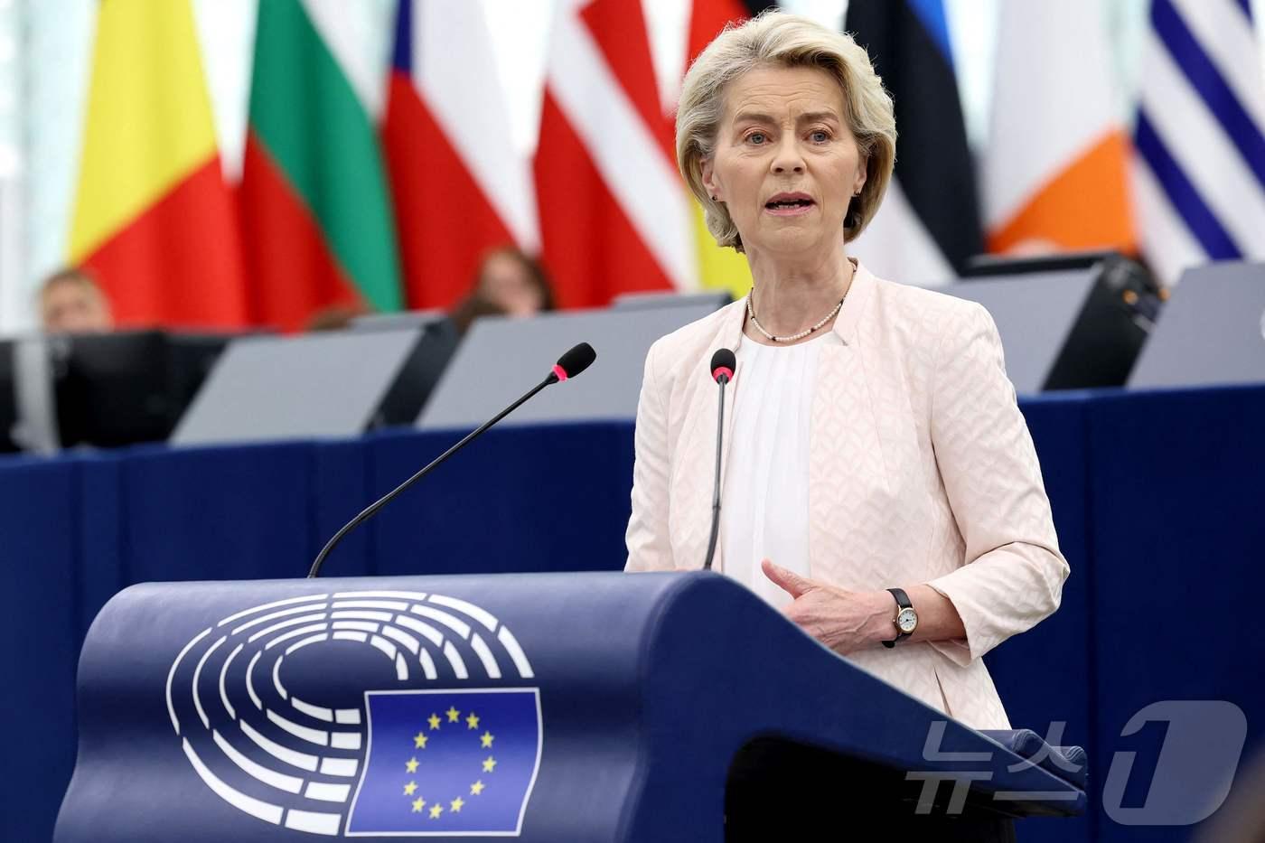 우르줄라 폰데어라이엔 유럽연합&#40;EU&#41; 집행위원장 ⓒ AFP=뉴스1 ⓒ News1 장시온기자