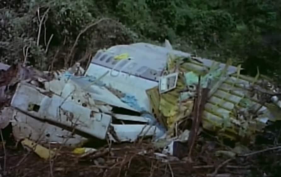 본문 이미지 - 세 동강 난 비행기 잔해. ('꼬리에 꼬리를 무는 이야기')