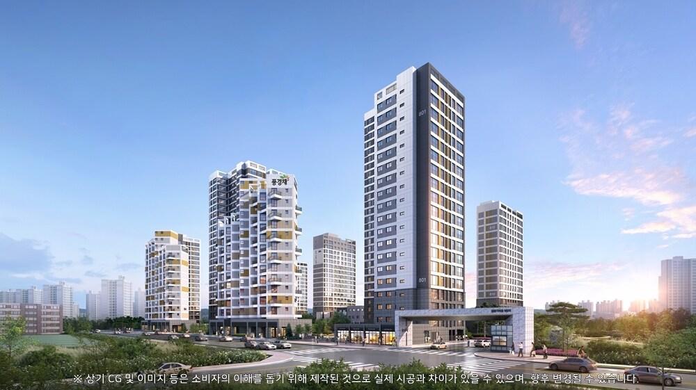 본문 이미지 - 제일건설 제일풍경채 운정 투시도.(제일건설 제공)