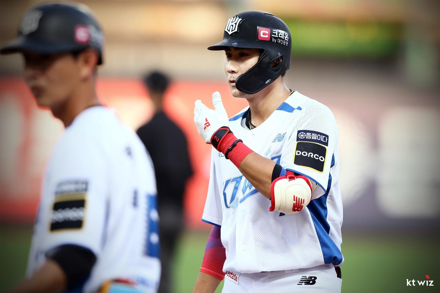 전역 후 팀에 복귀한 KT 위즈 유격수 심우준. (KT 제공)