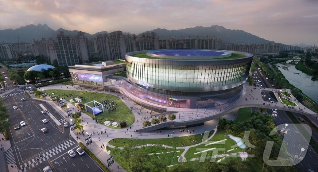 본문 이미지 - 서울아레나 조감도. (서울시 제공) 