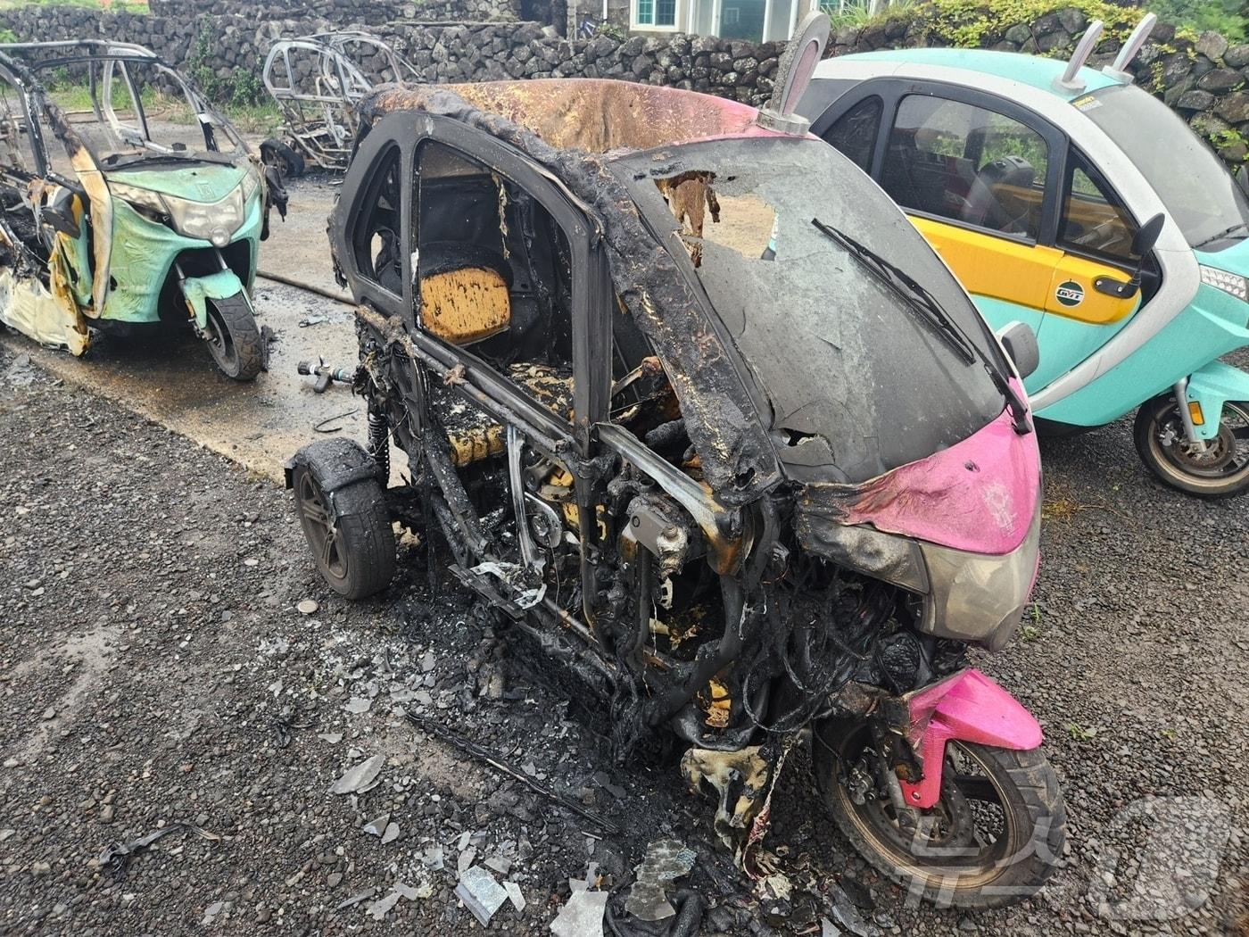 본문 이미지 -   전기 오토바이 화재 /뉴스1 ⓒ News1 홍수영 기자