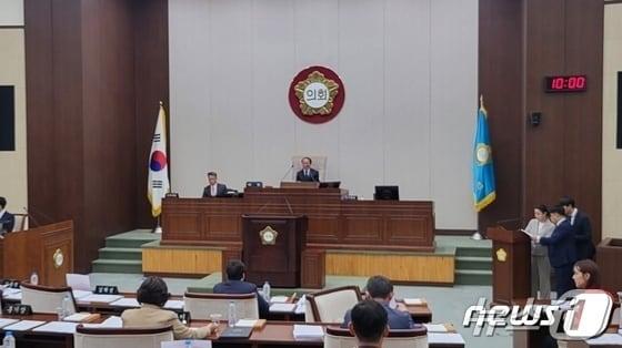 본문 이미지 - 강원 원주시의회 자료사진. 사진은 이해를 돕기 위한 것으로, 기사내용과 직접관련 없음. (뉴스1 DB)