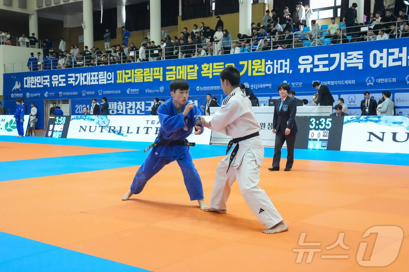 본문 이미지 - 2024 양구평화컵 전국유도대회.(양구군 제공)