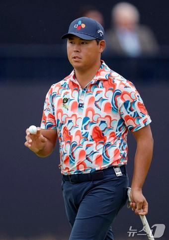 본문 이미지 - 디오픈 3라운드에서 최장거리 홀인원을 기록한 김시우. ⓒ 로이터=뉴스1